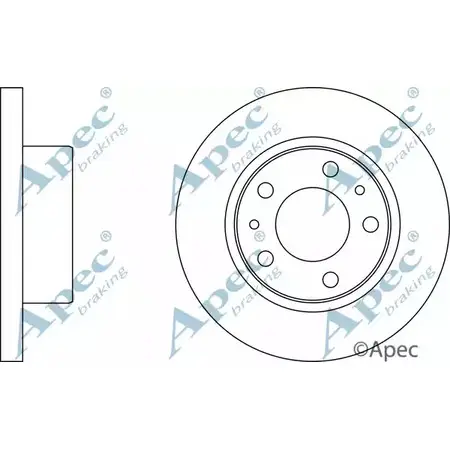 Тормозной диск APEC BRAKING DSK823 1265438535 SDDWYMC J EHX0IJ изображение 0