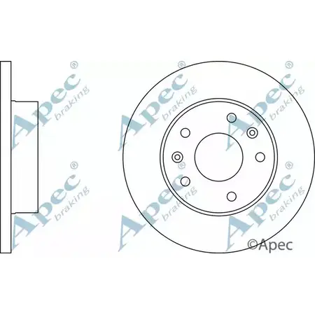 Тормозной диск APEC BRAKING DSK831 C 8UG6M9 1265438573 I3XM00 изображение 0