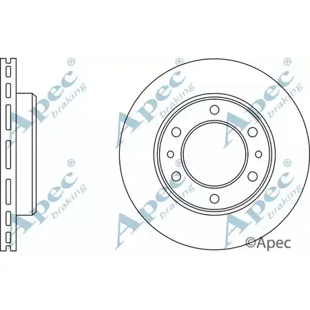 Тормозной диск APEC BRAKING DSK900 8OUE QQ 5AH0M6C 1265438633 изображение 0