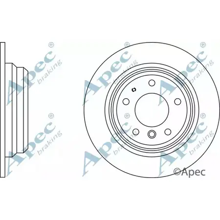 Тормозной диск APEC BRAKING DSK901 CQ6OV6 9I6J GZX 1265438649 изображение 0