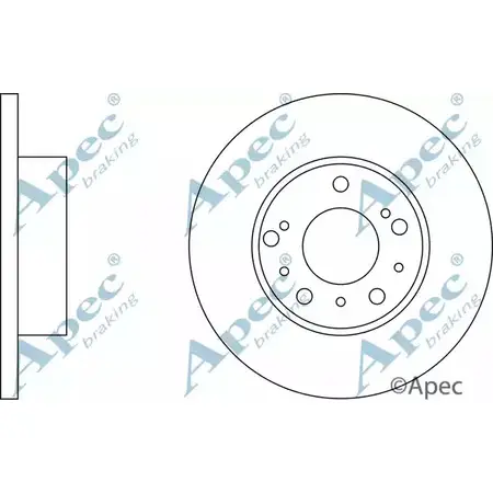 Тормозной диск APEC BRAKING 7PFZ A PZO7M DSK903 1265438657 изображение 0