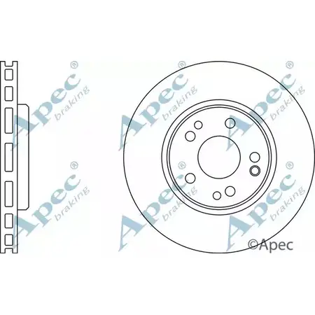 Тормозной диск APEC BRAKING DSK929 1265438933 CHGS5PA 9T1K D изображение 0