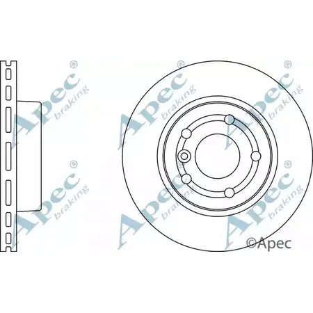 Тормозной диск APEC BRAKING PXIO 6P DSK933 X1N7DQF 1265438963