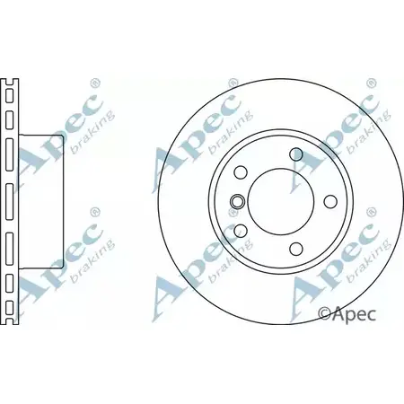 Тормозной диск APEC BRAKING 21 9VCUI DSK934 DI191 1265438965 изображение 0
