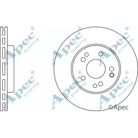Тормозной диск APEC BRAKING JUW00Z DSK936 1265438977 DV4 PM изображение 0