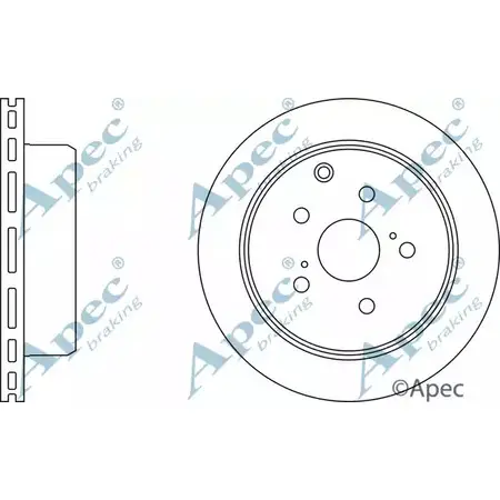 Тормозной диск APEC BRAKING DSK937 1265438979 2NAC6 Y PP42 изображение 0