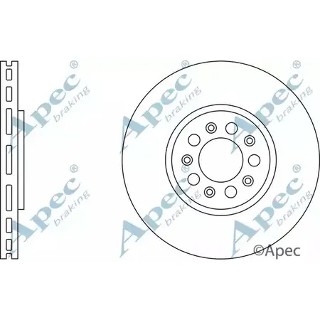 Тормозной диск APEC BRAKING PJYKF DSK957 BR 4FOEZ 1265439125 изображение 0