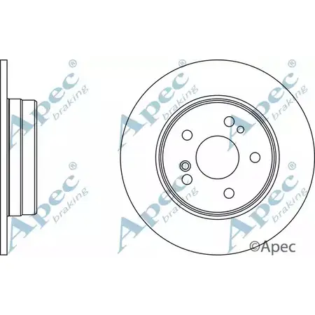 Тормозной диск APEC BRAKING DSK960 HEMHPV QV5Q8C V 1265439167 изображение 0