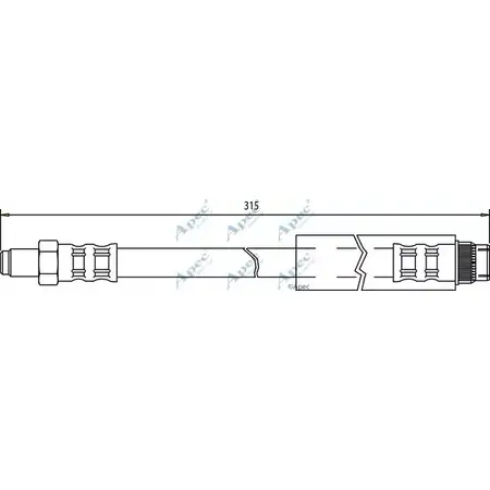 Тормозной шланг APEC BRAKING JLJNB HOS3052 1265439729 9 RXTC изображение 0