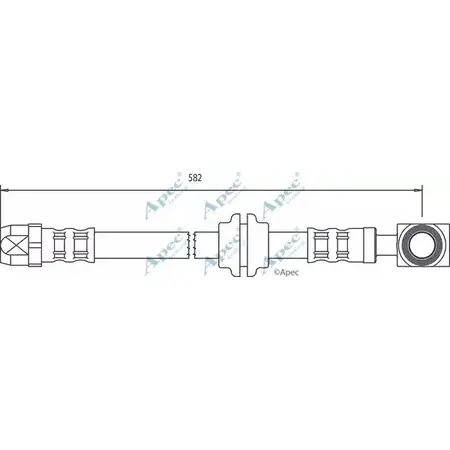 Тормозной шланг APEC BRAKING HOS3055 O S1NP 1265439745 U1O1JJX изображение 0