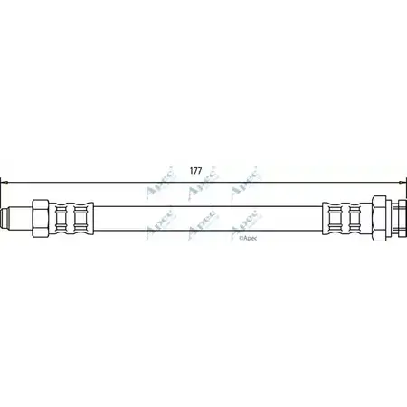 Тормозной шланг APEC BRAKING A OBXABX HOS3058 1265439761 VC8ZZ изображение 0