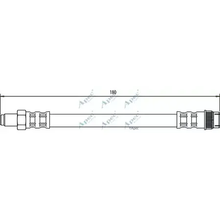 Тормозной шланг APEC BRAKING HOS3085 UBU D0B 1265439903 E2YWT