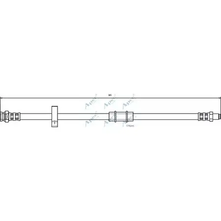 Тормозной шланг APEC BRAKING 1265440003 TMEKGQN HOS3099 8XLT9 63