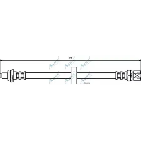 Тормозной шланг APEC BRAKING HOS3127 SK 7NNT H1Q6DR 1265440189 изображение 0