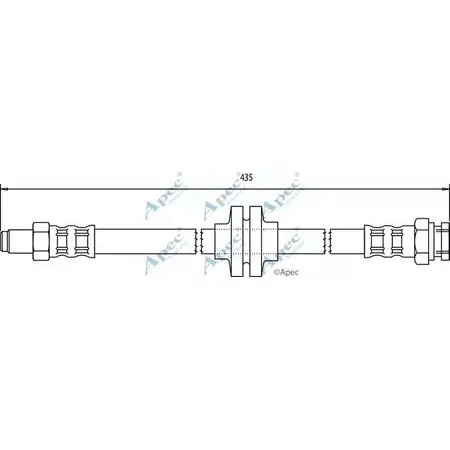 Тормозной шланг APEC BRAKING 6OZUG0 1265440515 N5 B925 HOS3177 изображение 0