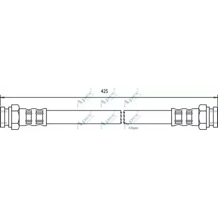 Тормозной шланг APEC BRAKING 8 SMXWPH 1265440583 XX2PF4E HOS3189 изображение 0