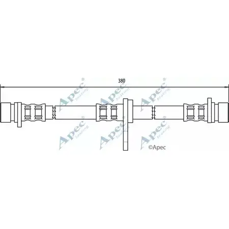 Тормозной шланг APEC BRAKING 45T84S8 HOS3259 7Q LHG 1265441021 изображение 0