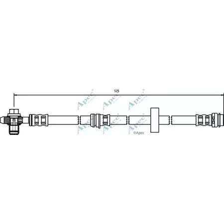 Тормозной шланг APEC BRAKING 1265441083 HOS3273 501YZFF IXE6 1V