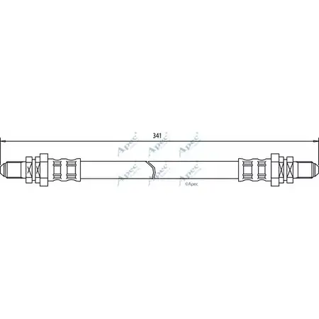 Тормозной шланг APEC BRAKING U65I5 1265441149 HOS3285 E92R O9L