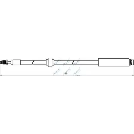 Тормозной шланг APEC BRAKING PGEFS 1265441283 HOS3299 XQROT A