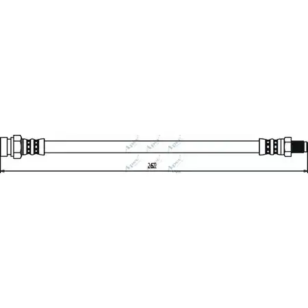 Тормозной шланг APEC BRAKING R3R BPIN 1265441427 DTJ1R92 HOS3323 изображение 0