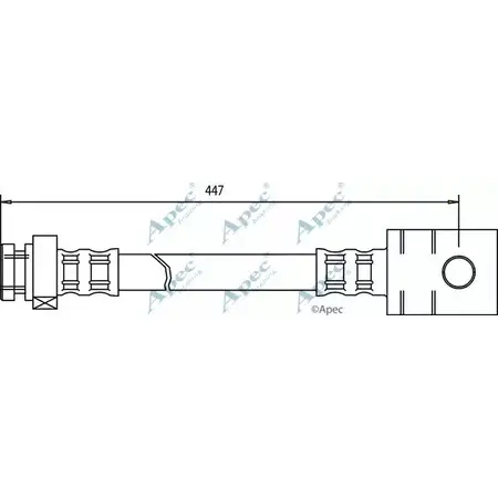 Тормозной шланг APEC BRAKING 1265441489 77ZXI X9 145 HOS3332 изображение 0