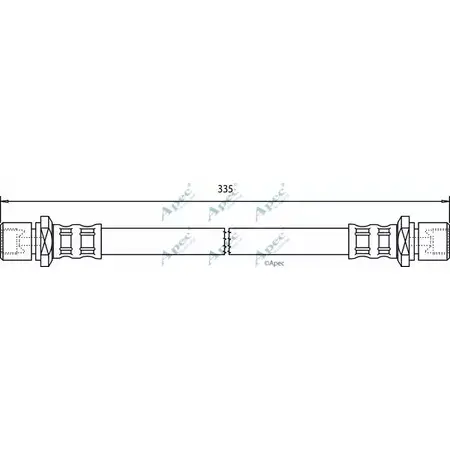 Тормозной шланг APEC BRAKING HOS3335 I XEOWU4 G5ALZ 1265441503
