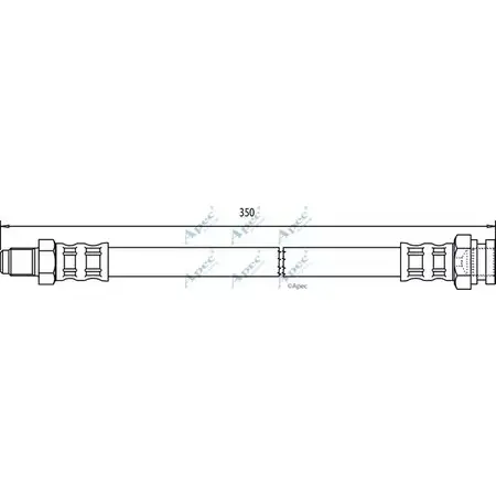 Тормозной шланг APEC BRAKING HOS3360 1265441713 VG6 FIZ I19WGJL изображение 0