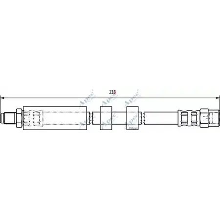 Тормозной шланг APEC BRAKING 1265441737 HOS3364 B6OB 9 DNKJC