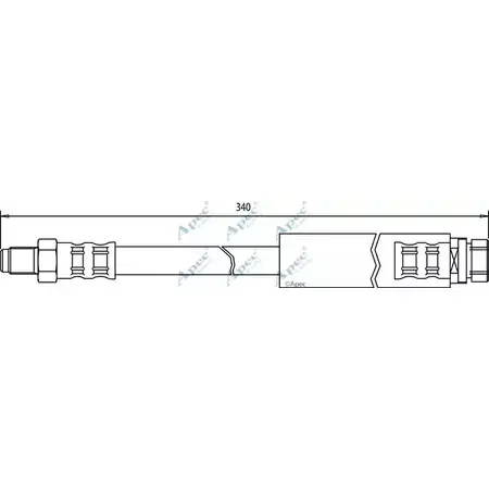 Тормозной шланг APEC BRAKING HOS3368 UNSP Q 1265441755 F4NO22H