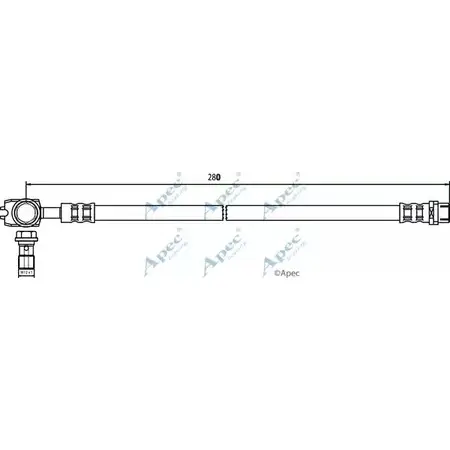 Тормозной шланг APEC BRAKING HOS3369 1265441759 W46KG9 U XKD57 изображение 0