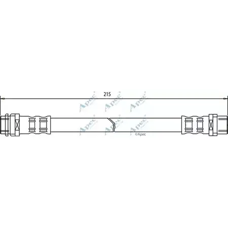 Тормозной шланг APEC BRAKING LOO9DY HOS3379 6N8 G8TF 1265441827 изображение 0