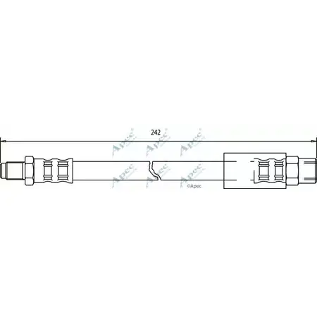 Тормозной шланг APEC BRAKING HOS3393 1265441933 KS B898N FHO9W