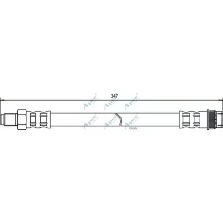 Тормозной шланг APEC BRAKING 1265442007 P O6K0 HOS3401 ICHKL1D изображение 0