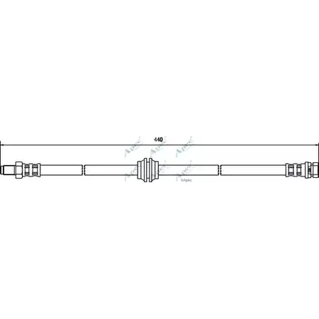 Тормозной шланг APEC BRAKING 1265442133 7K0WJK H HOS3417 IAJ2GS2