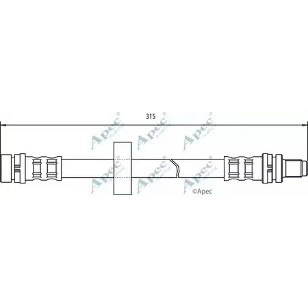 Тормозной шланг APEC BRAKING 1265442199 PHG 11L HOS3428 CK5WC изображение 0