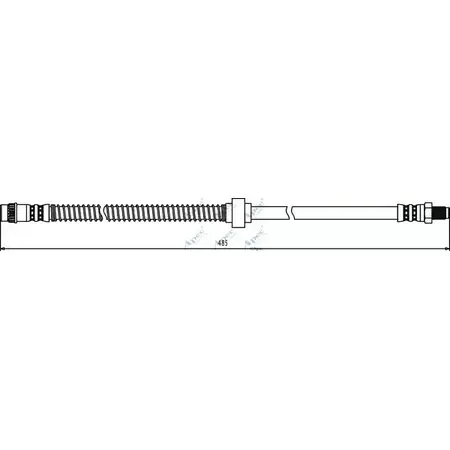 Тормозной шланг APEC BRAKING B 603ET HOS3429 1265442203 MMCBL99 изображение 0