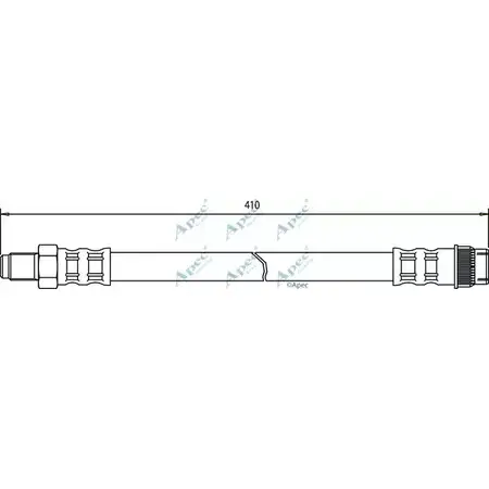 Тормозной шланг APEC BRAKING 1265442381 HOS3459 U0O5G3 FEAR 0E