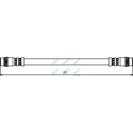 Тормозной шланг APEC BRAKING 6H1PL HOS3461 1265442393 1EU KRFA