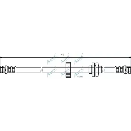 Тормозной шланг APEC BRAKING D7YOH8 1265442429 1L2 OU HOS3468