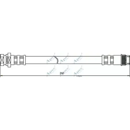 Тормозной шланг APEC BRAKING HK AT3 1265442431 V0JK41Q HOS3469