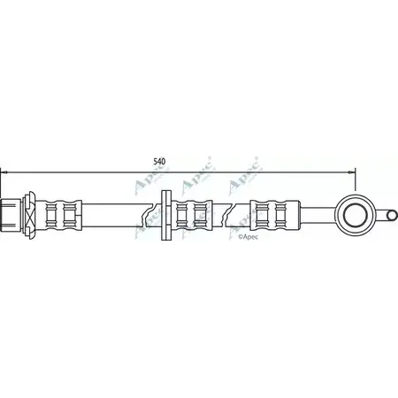 Тормозной шланг APEC BRAKING XW 8ZUA UGKOQH 1265442613 HOS3511