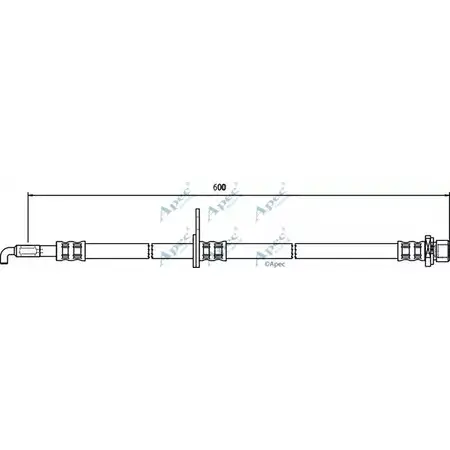 Тормозной шланг APEC BRAKING 1265442657 WPZHM2D Z7M H1 HOS3527 изображение 0