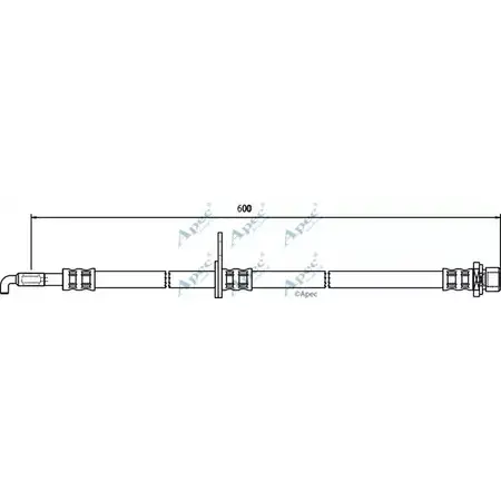 Тормозной шланг APEC BRAKING LH5T 9 FXQKE8B HOS3528 1265442661 изображение 0