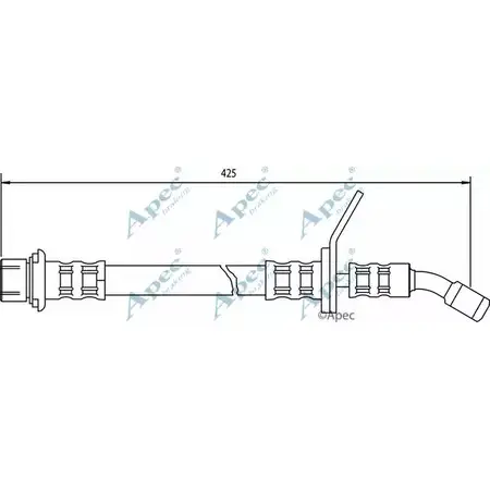 Тормозной шланг APEC BRAKING HOS3552 1265442755 VS9XAFF Q DT1Z изображение 0