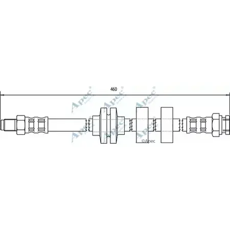 Тормозной шланг APEC BRAKING QMBE TE 1265442783 0VOCZL1 HOS3558