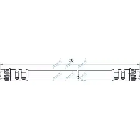 Тормозной шланг APEC BRAKING 1265442821 HOS3568 B4 Z4T5 D28EMQS изображение 0