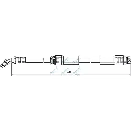 Тормозной шланг APEC BRAKING SS9 YG8R 6PYOSJQ HOS3608 1265442995 изображение 0