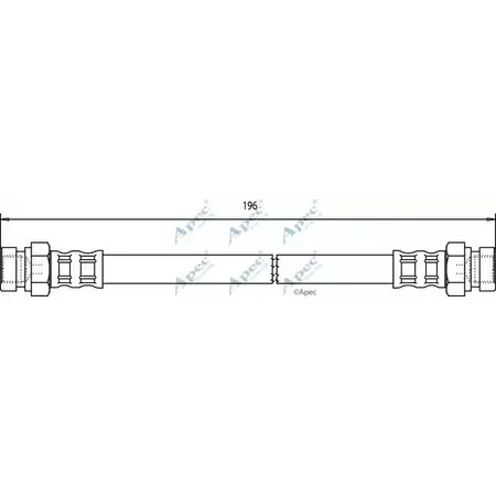 Тормозной шланг APEC BRAKING 1265442997 HOS3609 U FJT5 GG1N693 изображение 0