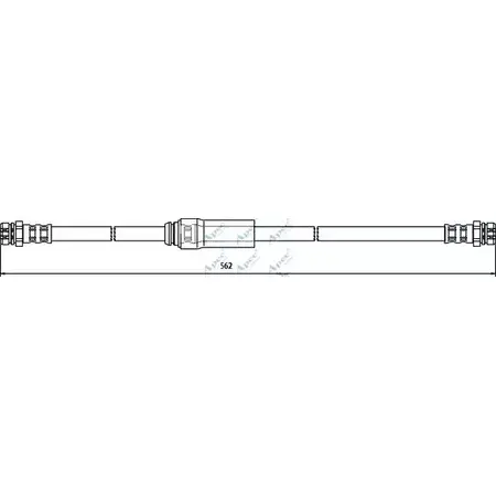 Тормозной шланг APEC BRAKING HOS3610 AUCL JF 1265443001 2AJV8